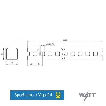 Швеллер УСЭК 52 У1
