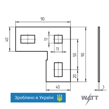 Угольник УСЭК58 У3
