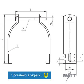 Зажим ЗЖ45-60 УХЛ1