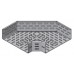 Крышка лотка углового горизонтального КУГ-200-s1 УТ1,5 оцинкованная сталь