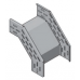 Лоток угловой вертикальный вниз УН-200x50-s1 УТ1,5 оцинкованная сталь