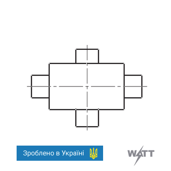 Коробка металлическая крестовая КТ-1" У3,5