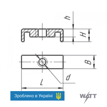 Гайка закладная К609