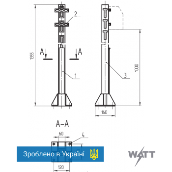 Стойка напольная СН20 УХЛ2